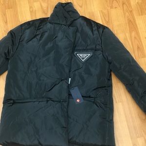 PRADA milano puffer button up